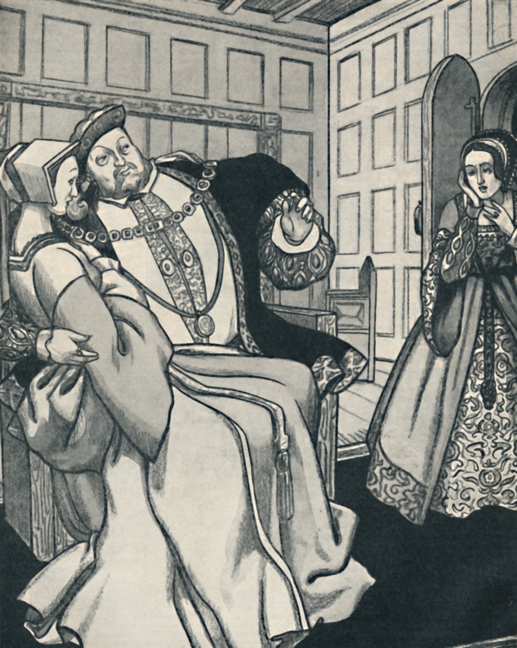 Anne Boleyn nagy sokkot kap, 1934 alkotó: Unbekannt