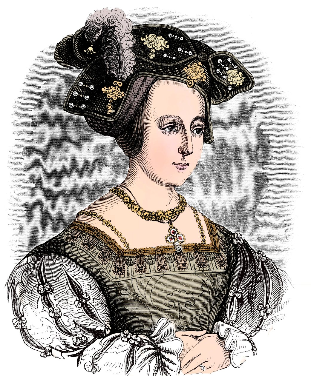 Anne Boleyn 1504-1536, VIII. Henrik második felesége, 1880 alkotó: Unbekannt
