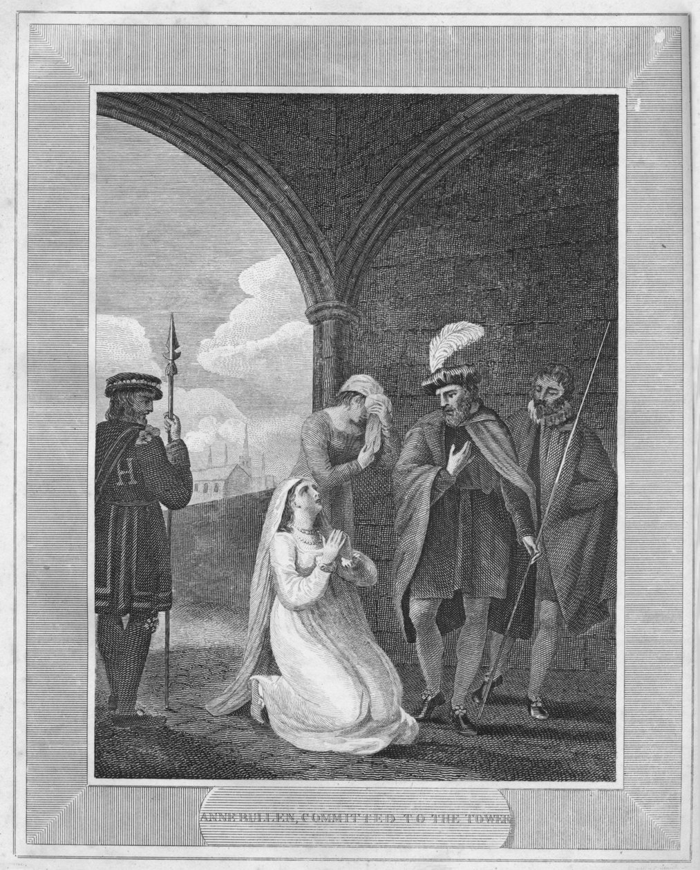 Anne Bullen, Elkötelezett a torony mellett, 1838 alkotó: Unbekannt