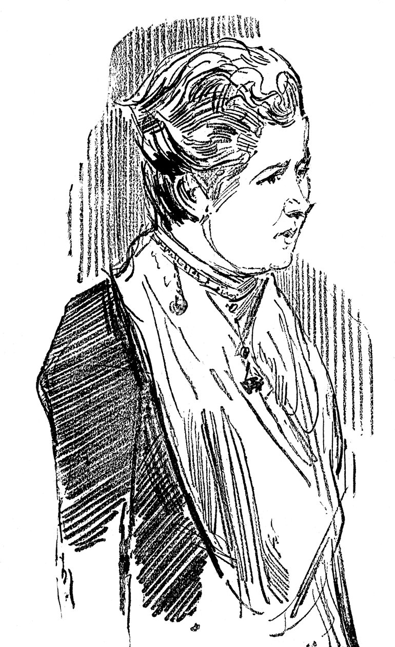 Annie Besant nee Wood 1847-1933, brit szocialista és teozófus, 1890 alkotó: Unbekannt