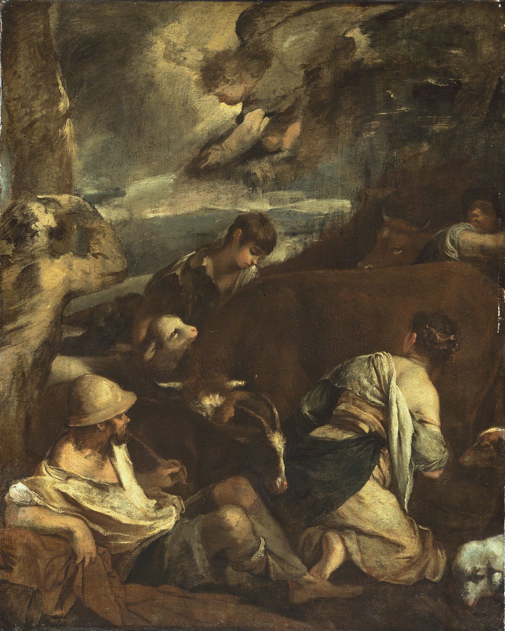 Angyali üdvözlet a pásztoroknak, c. 1710. alkotó: Unbekannt