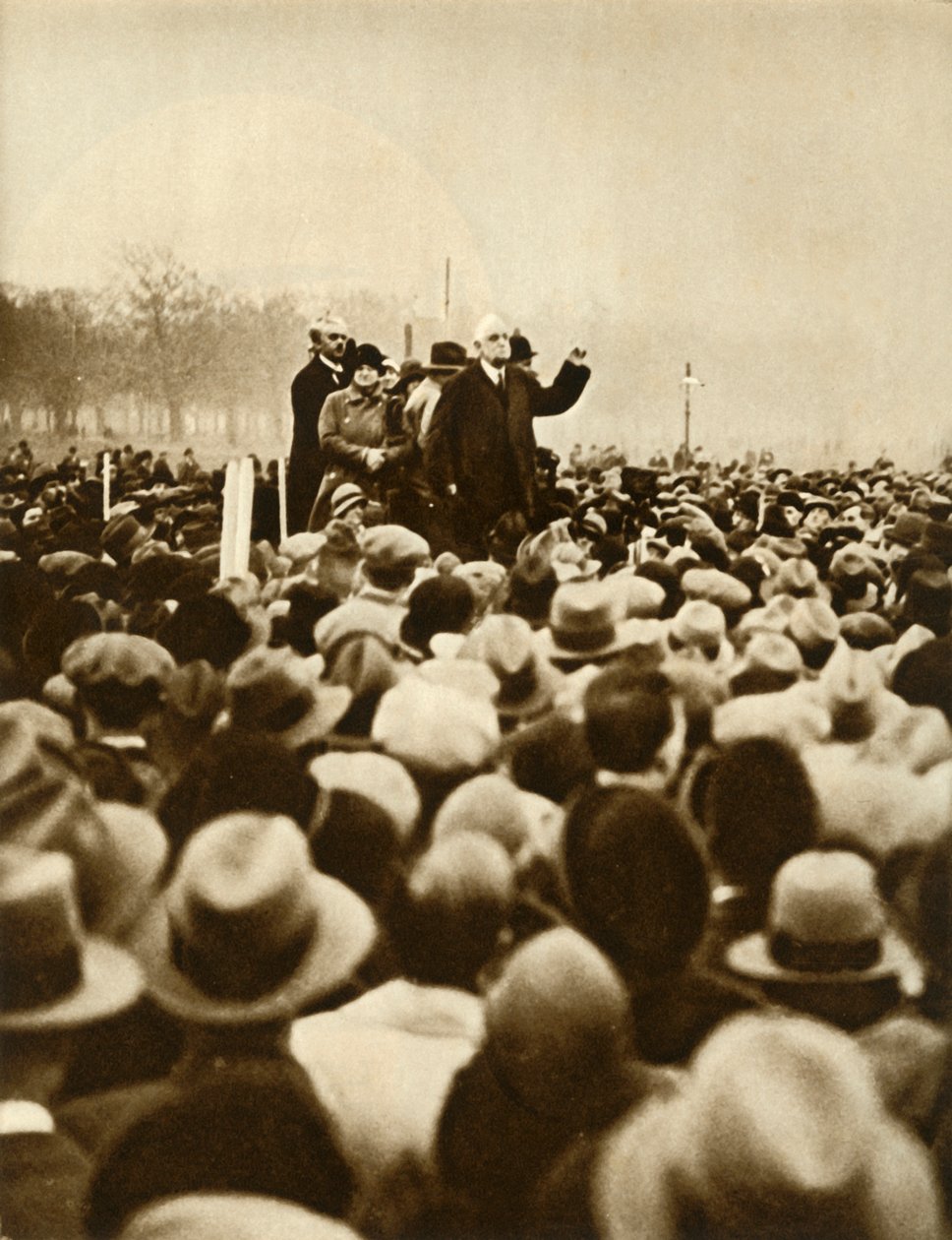 Kormányellenes tüntetés, Hyde Park, London, 1933. február 6., 1935.i alkotó: Unbekannt