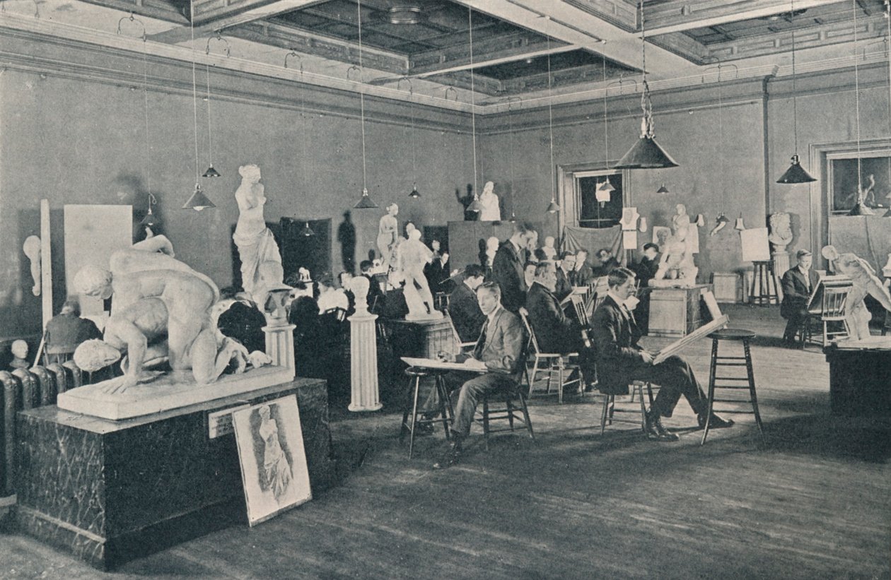 Antik és élettanfolyamok az Ontario College of Art-ban, Torontóban, 1913 alkotó: Unbekannt