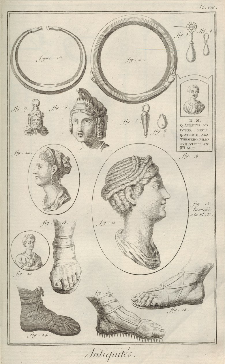 Régiségek. Denis Diderot és Jean Le Rond d