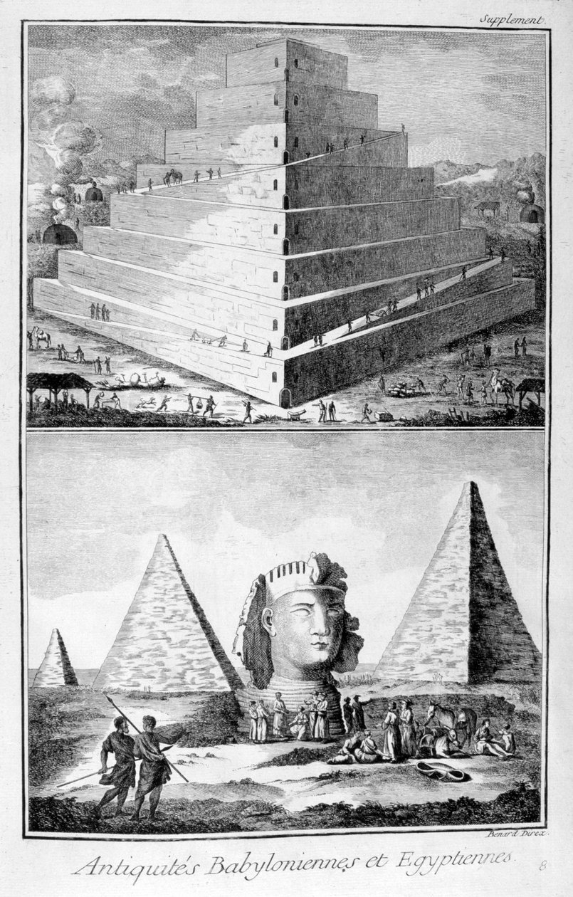 Babilónia és Egyiptom régiségei, 1751-1777 alkotó: Unbekannt