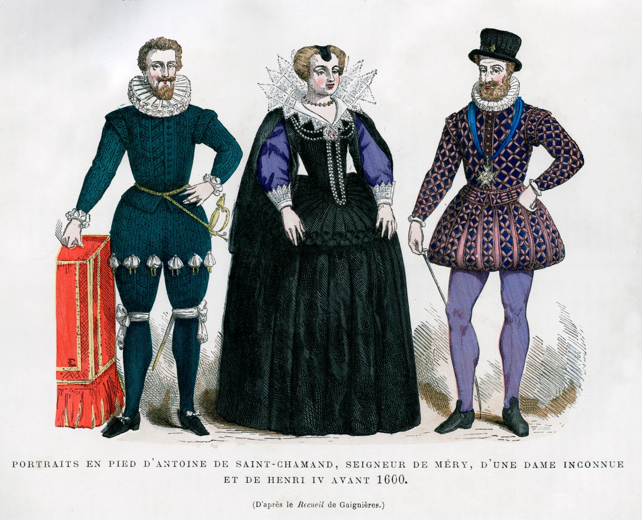 Antoine de Saint-Chamand, Mery ura, ismeretlen hölgy és IV. Henrik francia, 1600 1882-1884 alkotó: Unbekannt