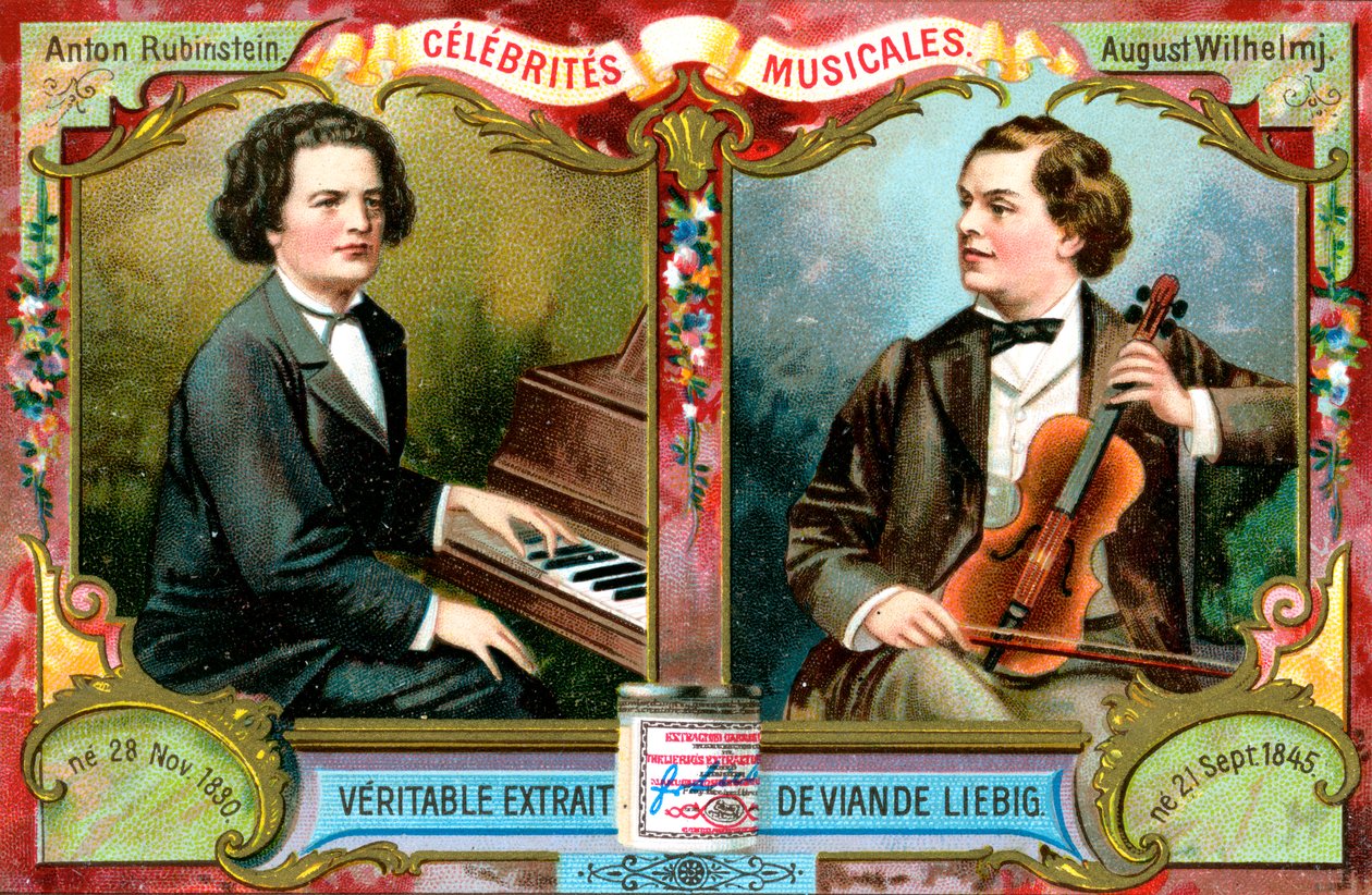 Anton Rubinstein és August Wilhelmj, 1900 alkotó: Unbekannt