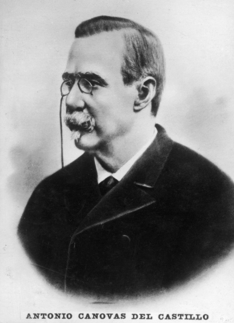 Antonio Canovas del Castillo spanyol miniszterelnök, 1910 alkotó: Unbekannt