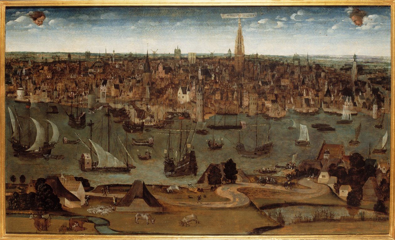 Antwerpia in Brabancia, 1530 körül. alkotó: Unbekannt