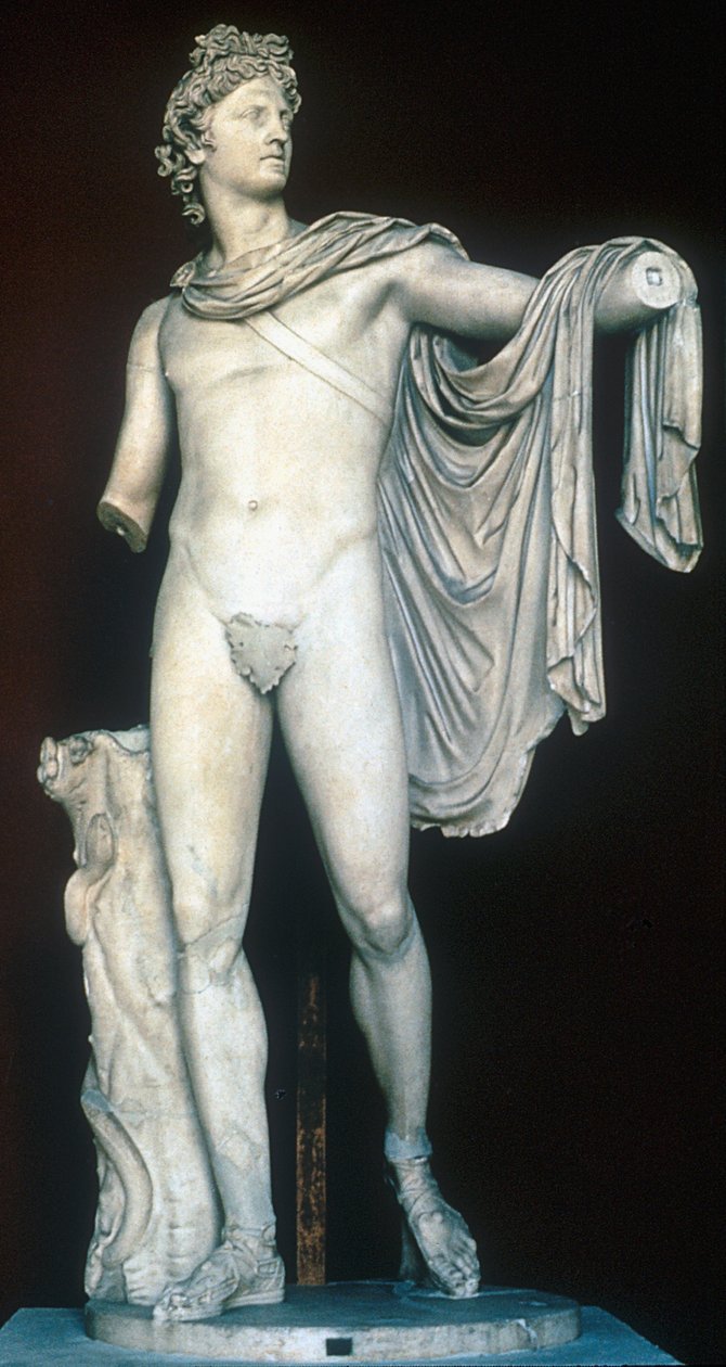 Apollo Belvedere, ókori görög szobor, ie 400-323 körül alkotó: Unbekannt