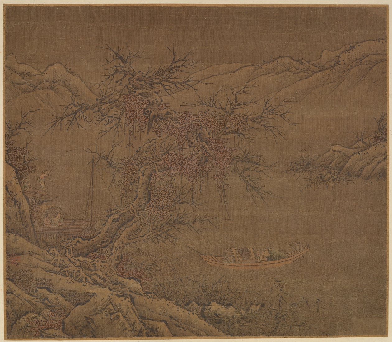 A Téli parthoz közeledve, Ming-dinasztia, 1368-1644. alkotó: Unbekannt