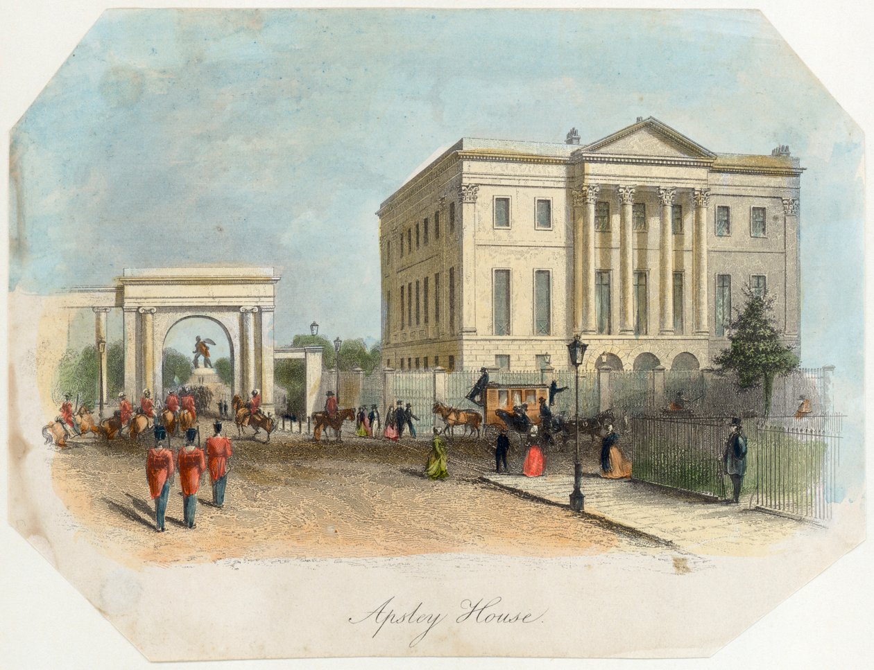 Apsley-ház, Hyde Park Corner, London, 1850 alkotó: Unbekannt