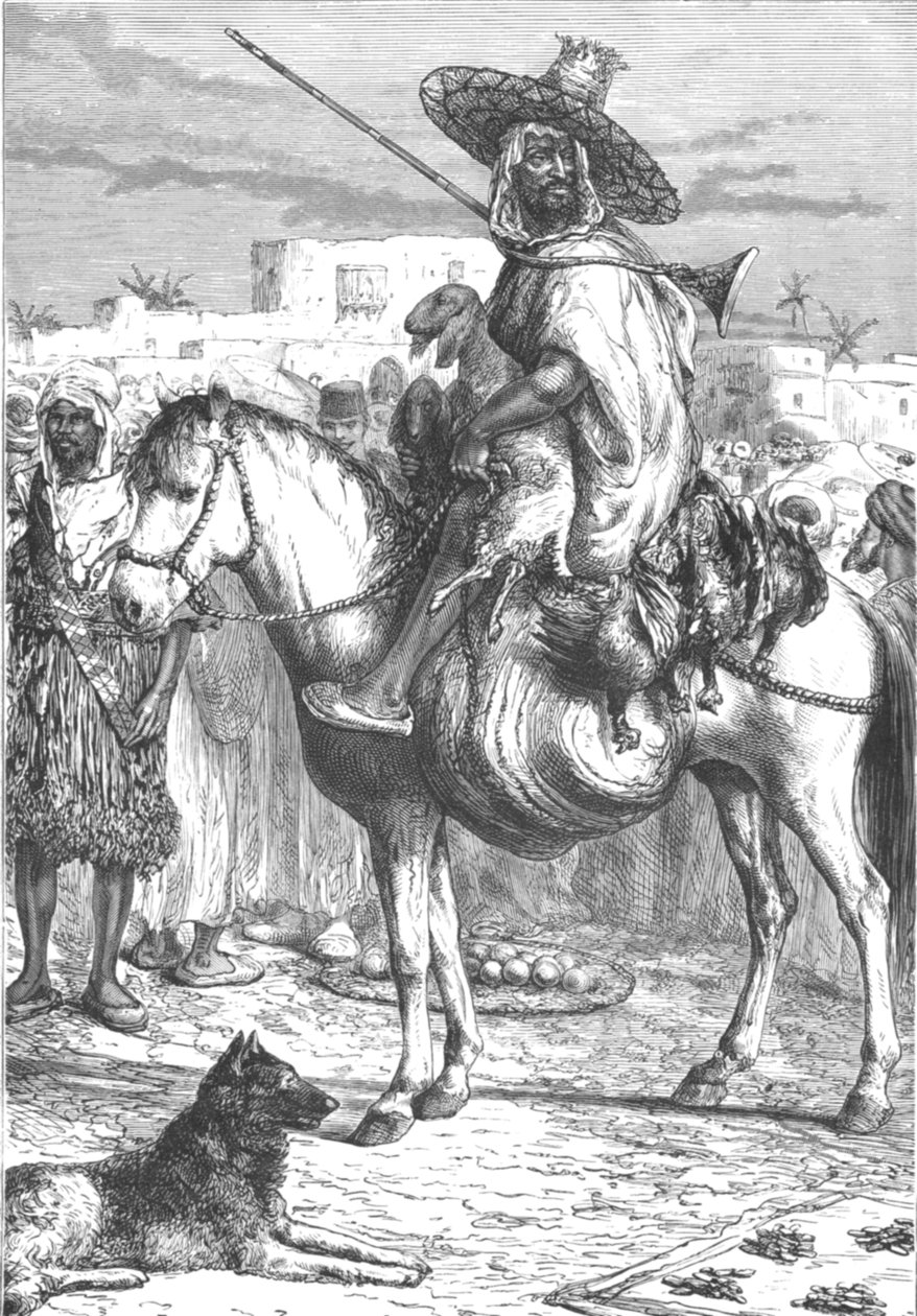Arab farmer a piacon Tlemcenben, Algériában, 19. század végén alkotó: Unbekannt