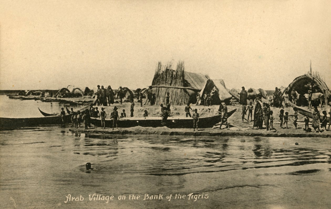 Arab falu a Tigris partján, c1918-c1939. alkotó: Unbekannt