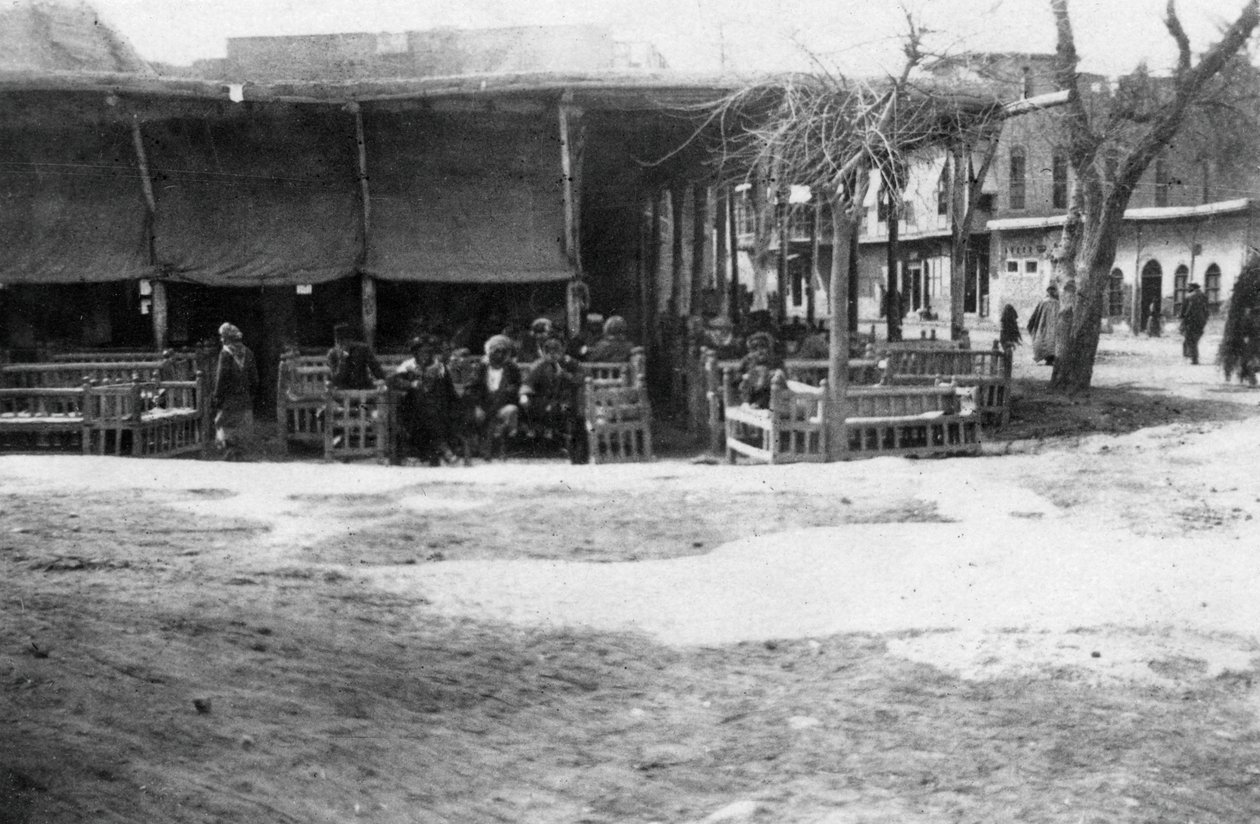 Arab kávézó, Bagdad, Mezopotámia, I. világháború, 1918 alkotó: Unbekannt