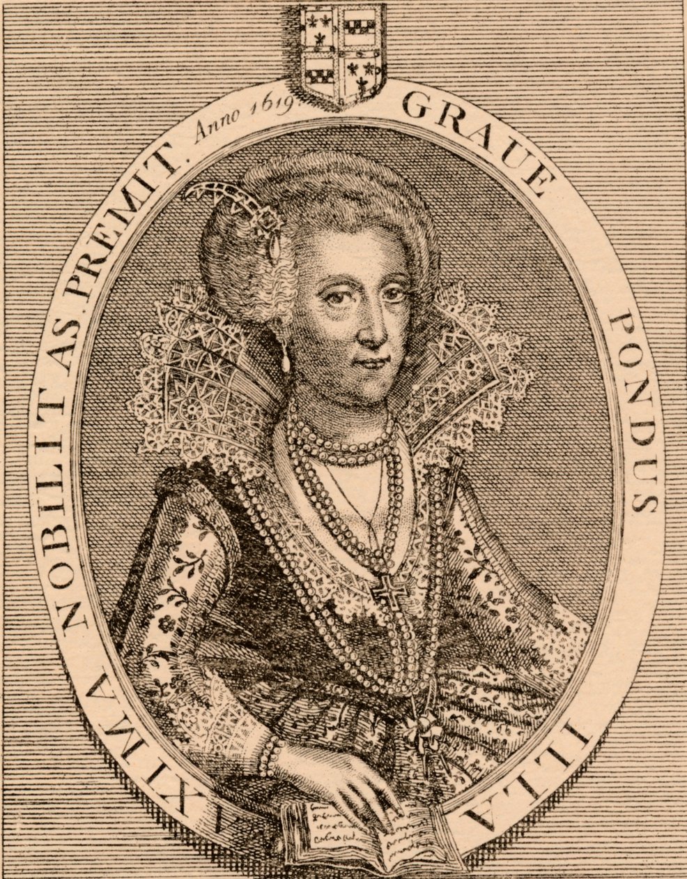 Arabella Stuart 1575-1615, angol reneszánsz nemesasszony, 1889. alkotó: Unbekannt
