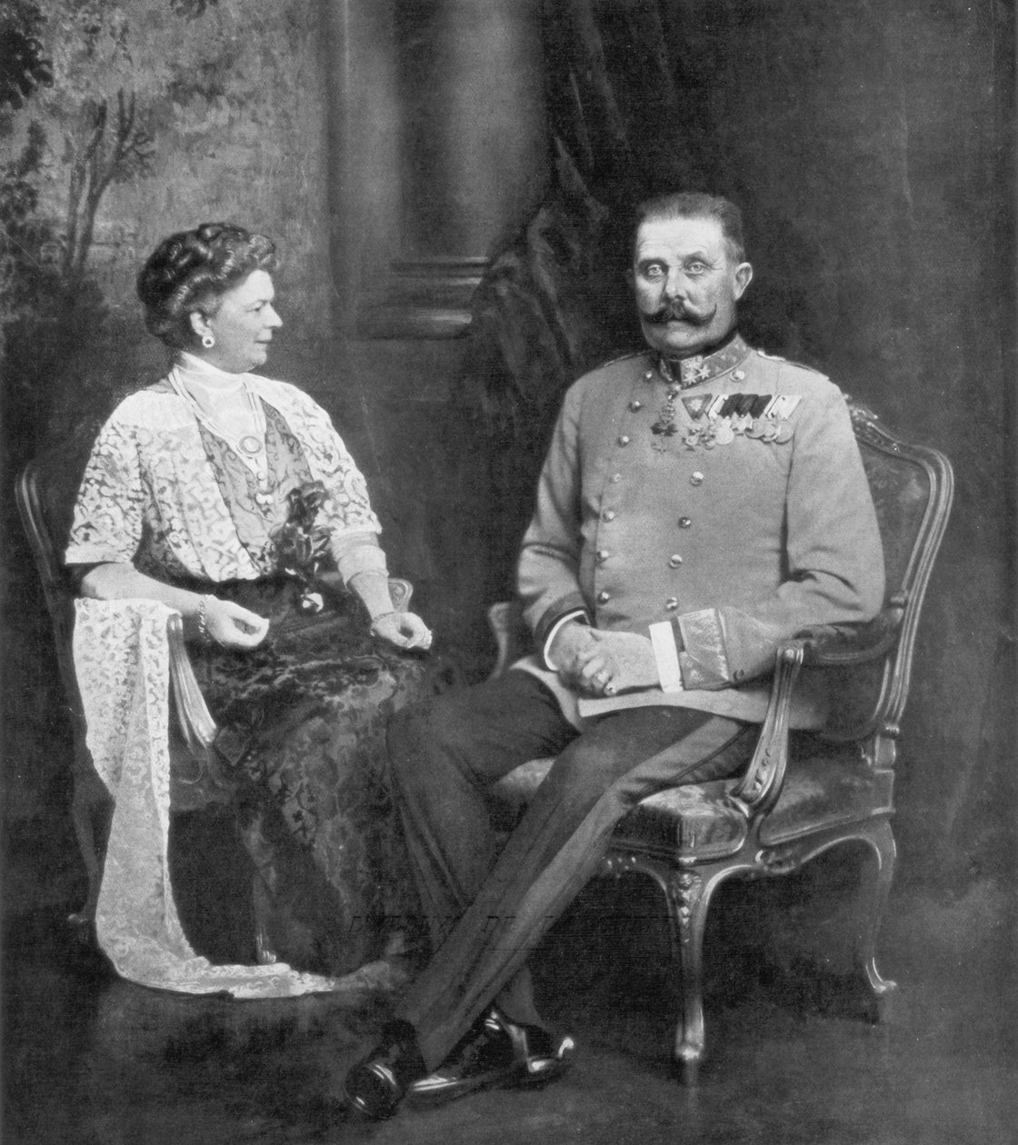 Ferenc Ferdinánd osztrák főherceg és Sophie, Hohenberg hercegné, 1914, 1926 alkotó: Unbekannt