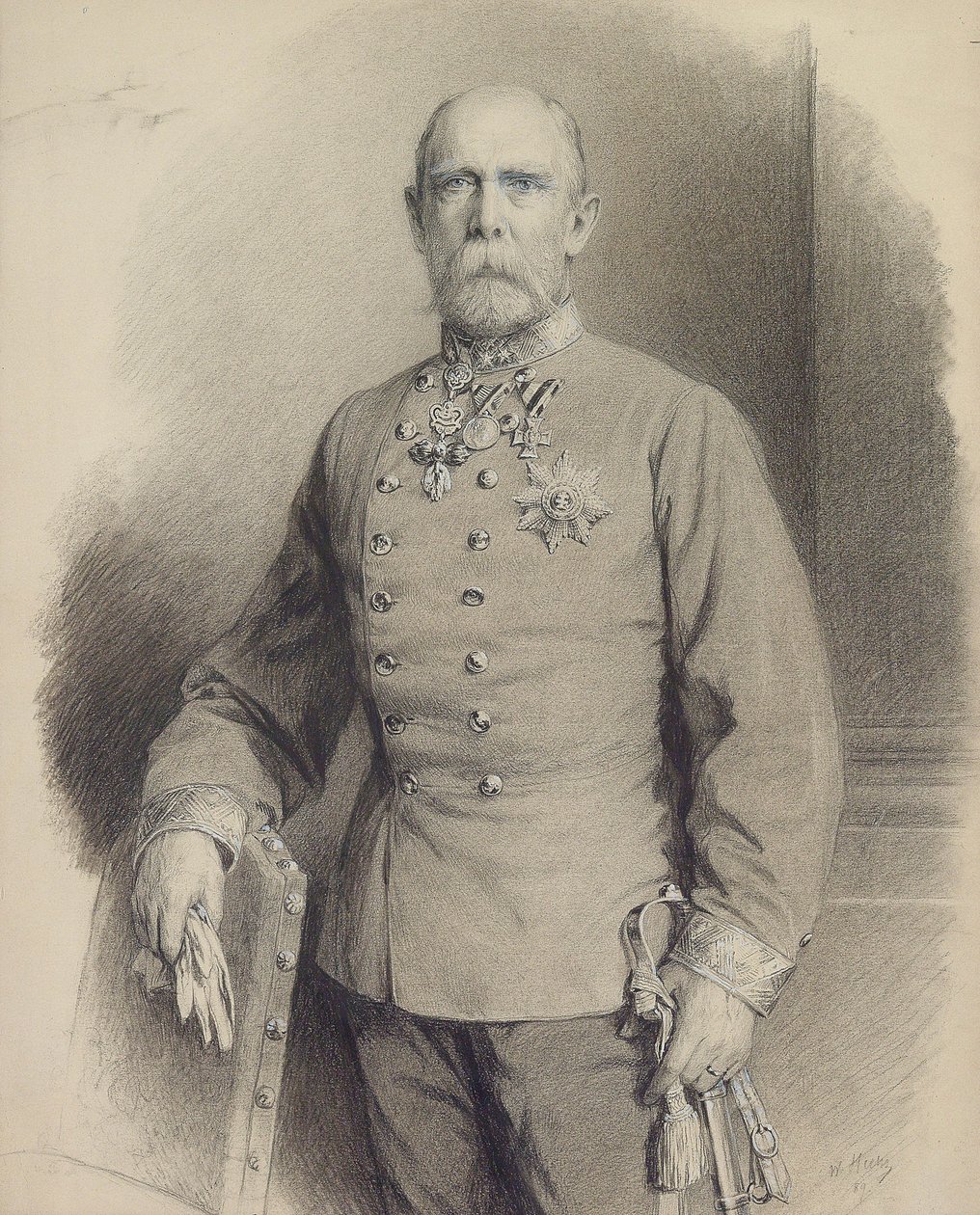 Karl Ludwig osztrák főherceg 1833-1896, 1889. alkotó: Unbekannt