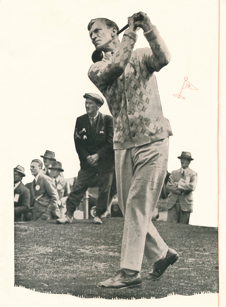 Archie Compston közeledik: Nincs hasznom fülkék nélküli klubnak, 1935 1935. alkotó: Unbekannt
