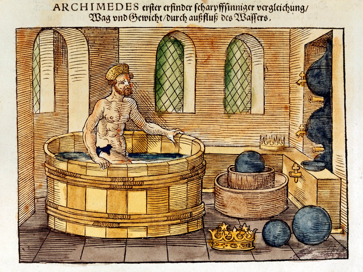 Arkhimédész a fürdőjében, 1547 alkotó: Unbekannt