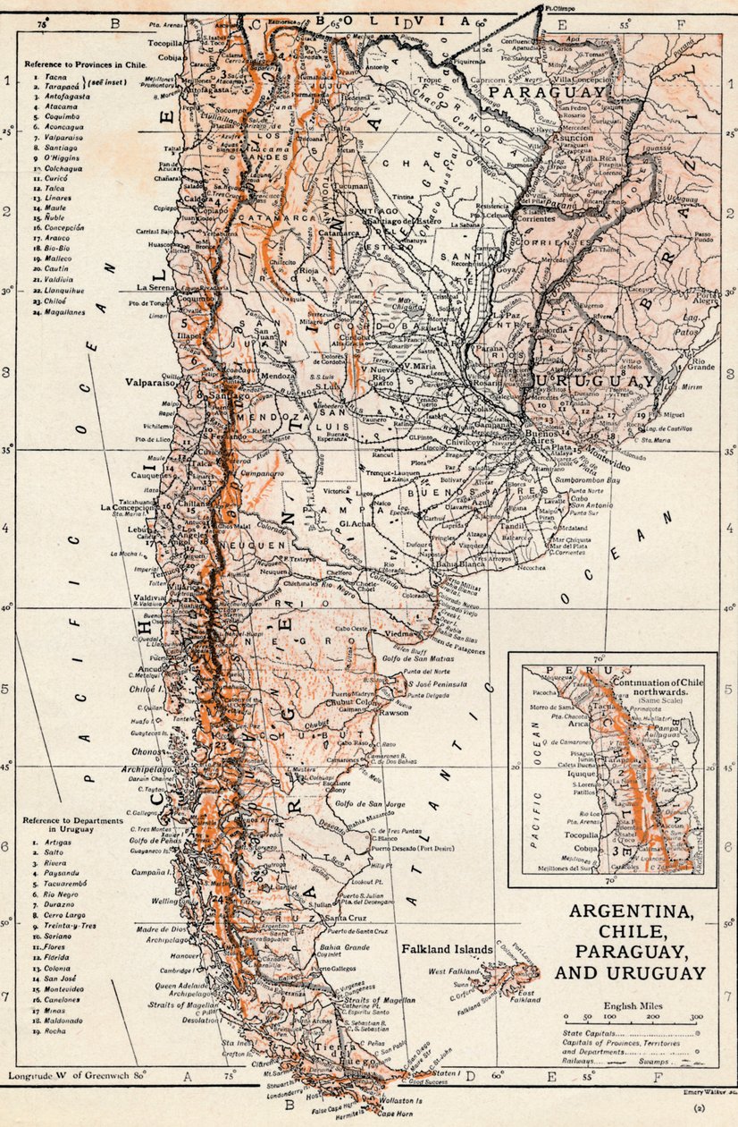 Argentína, Chile, Paraguay és Uruguay alkotó: Unbekannt