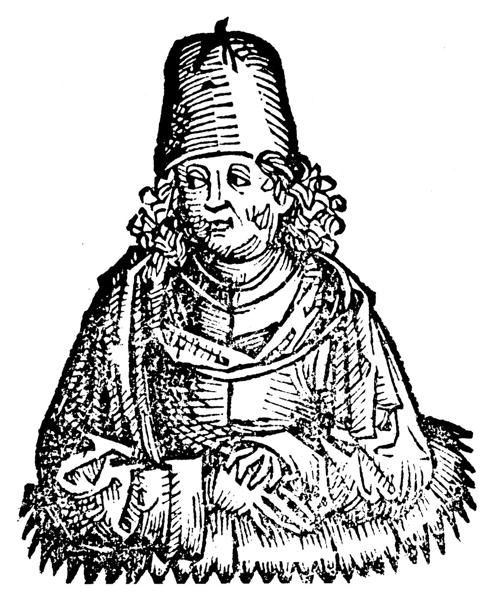 Arisztotelész Kr.e. 384-322, ókori görög filozófus és tudós, 1493 alkotó: Unbekannt