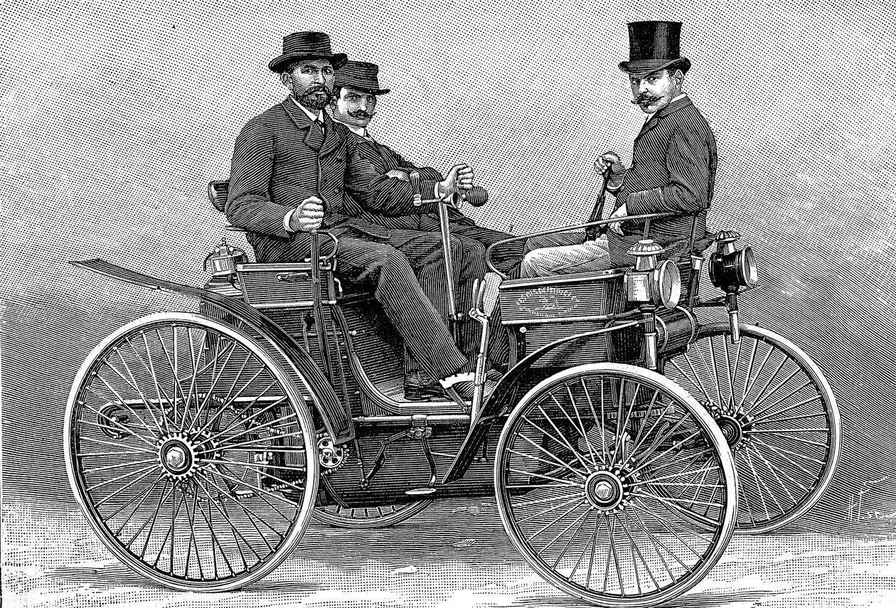 Armand Peugots első motorkocsija, 1890 alkotó: Unbekannt