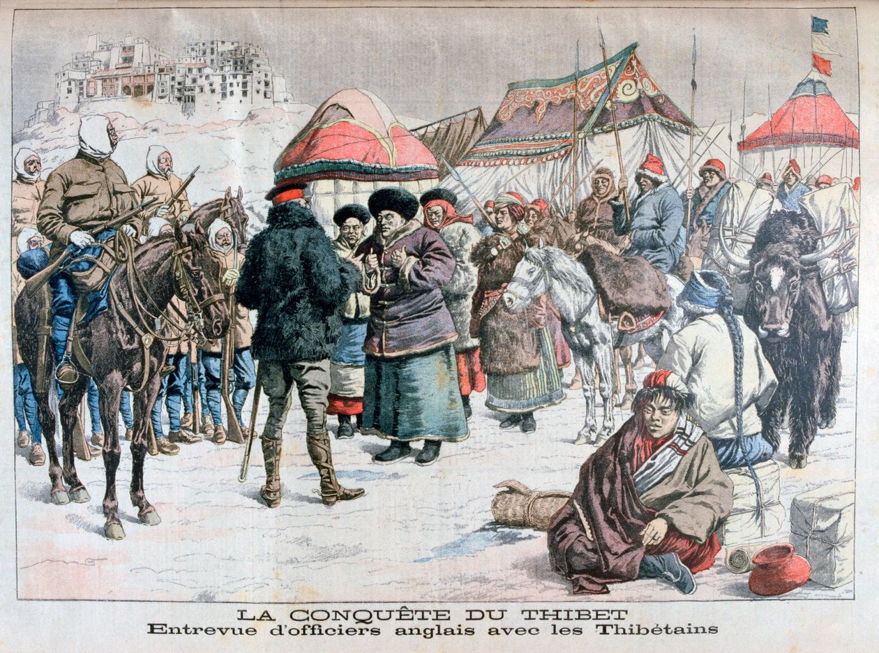 A brit és indiai erők fegyveres inváziója Tibet ellen, 1904 alkotó: Unbekannt