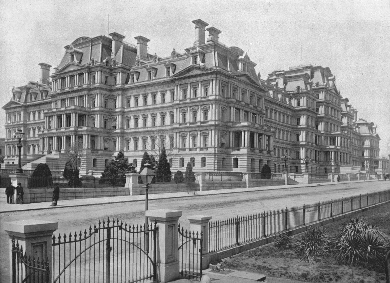 Army and Navy Building, Washington DC, USA, 1900. alkotó: Unbekannt