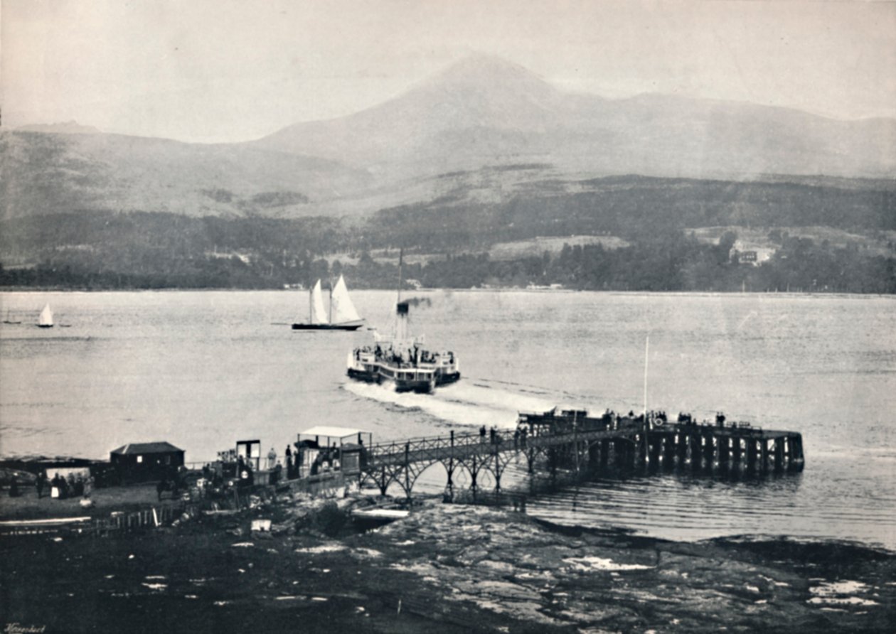 Arran - Brodick móló és kecskefell, 1895 alkotó: Unbekannt