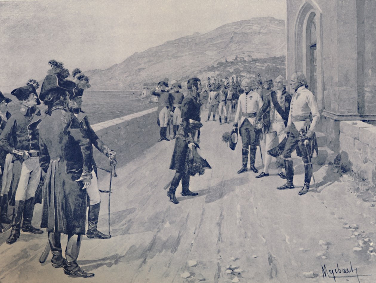 Massénas kapitulációjának megszervezése Corniglianóban, Genova közelében, 1896 alkotó: Unbekannt