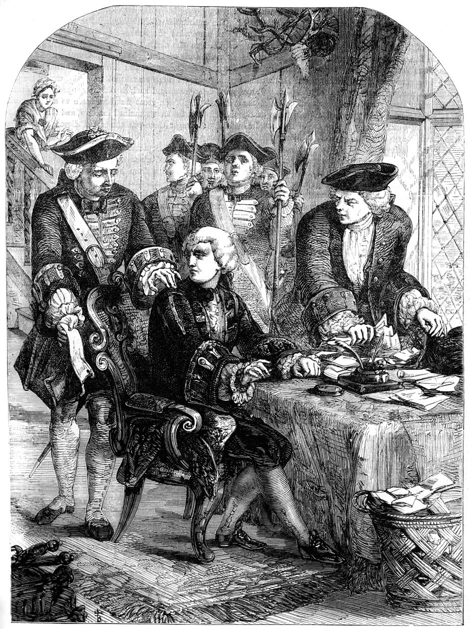 Sir William Wyndham letartóztatása, 1715, 19. század alkotó: Unbekannt