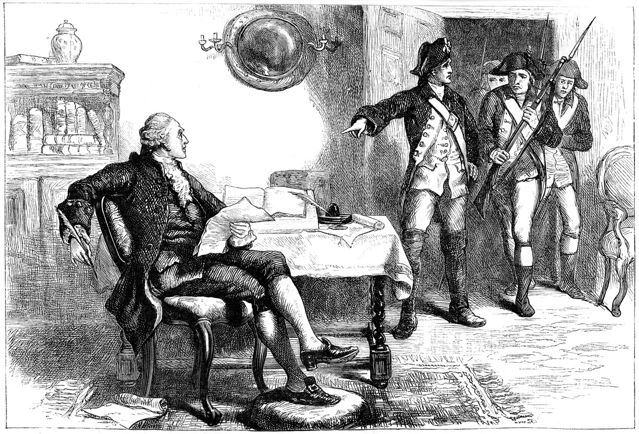 William Franklin letartóztatása, New Jersey, 1776 c1880 alkotó: Unbekannt
