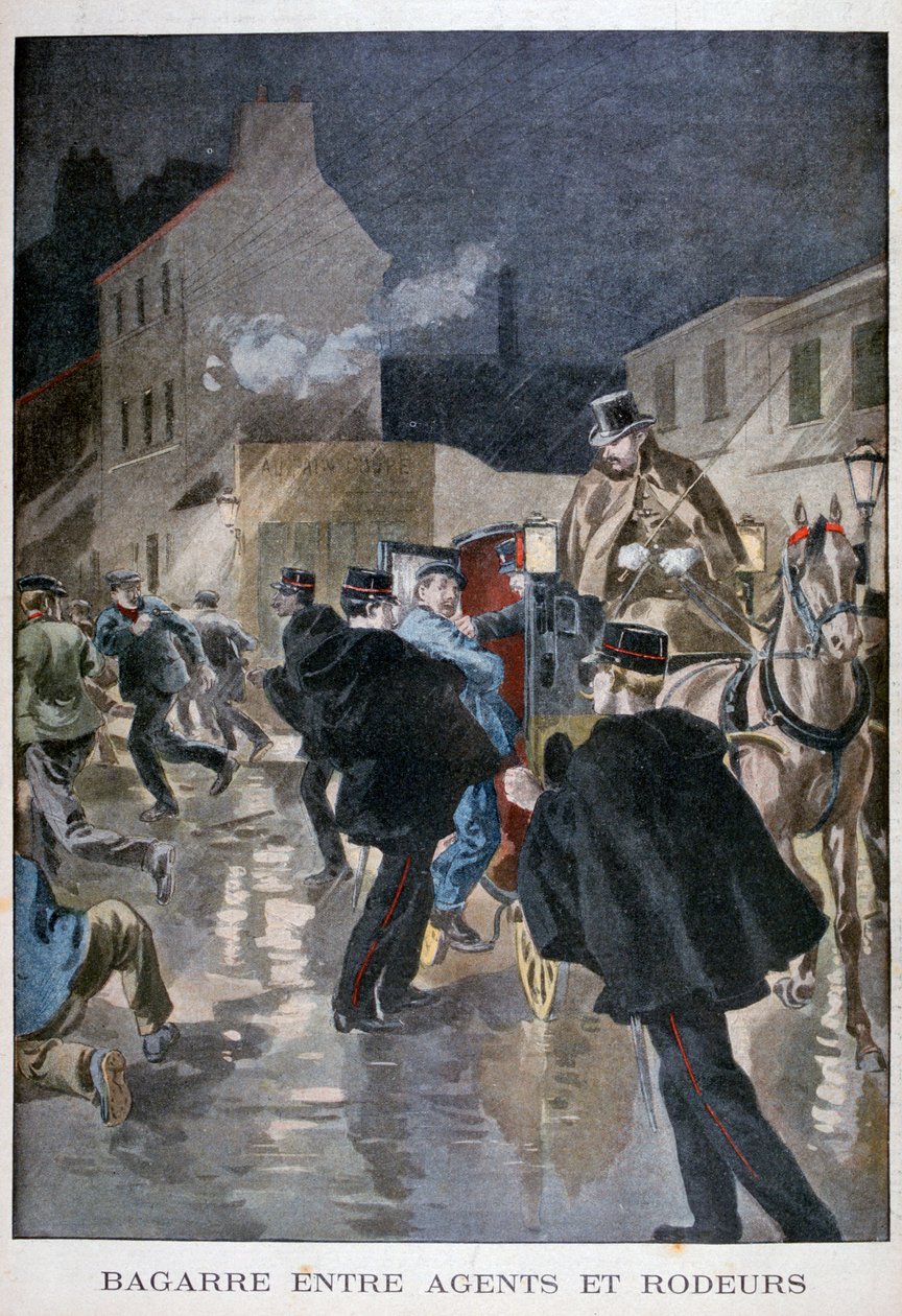 A rendőrség letartóztatta, Párizs, 1900 alkotó: Unbekannt