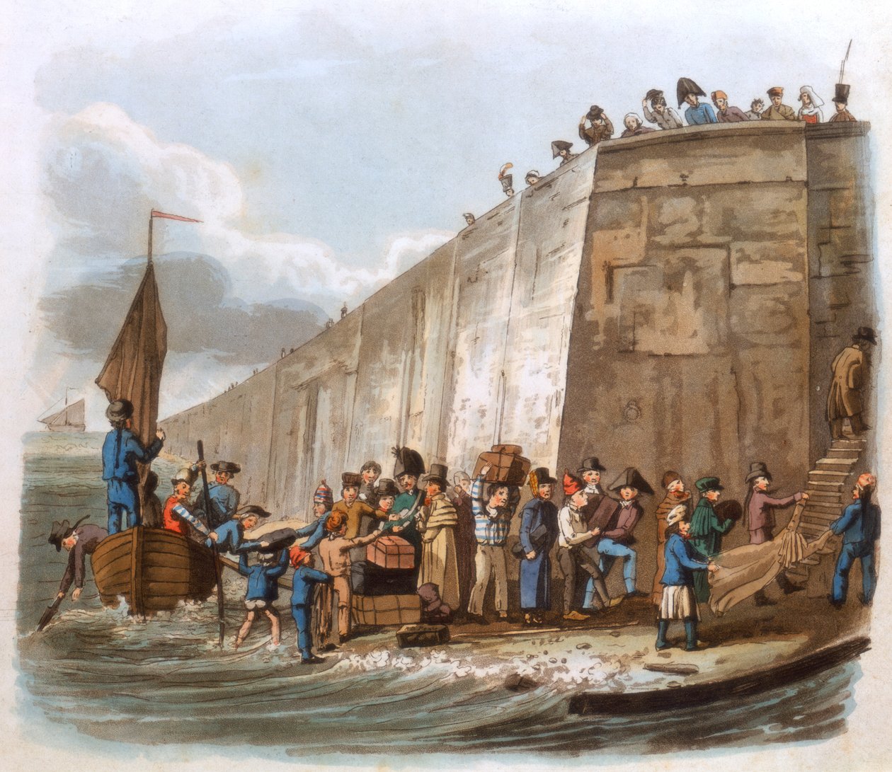 Érkezés Calais-ba, 1816 alkotó: Unbekannt