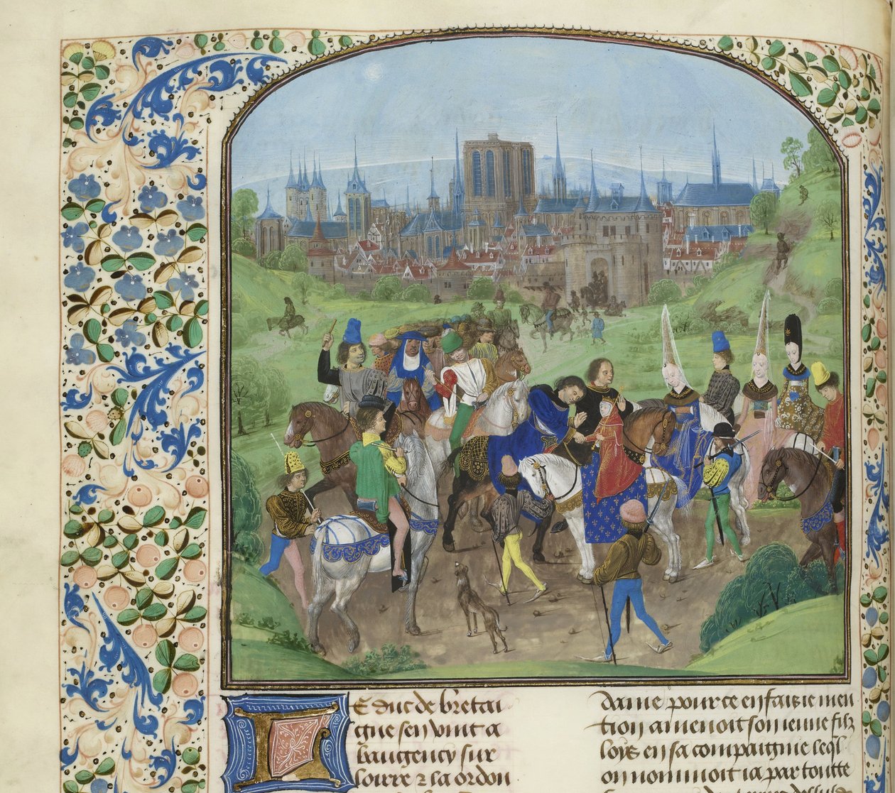 II. Lajos Anjou herceg érkezése Párizsba, kb. 1470-1475. alkotó: Unbekannt