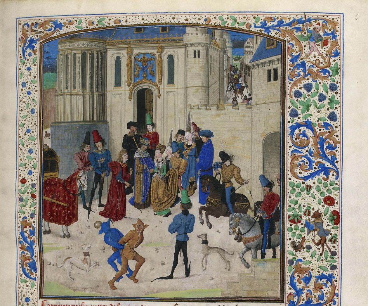 Isabeau de Bavaria megérkezése Párizsba, kb. 1470-1475. alkotó: Unbekannt