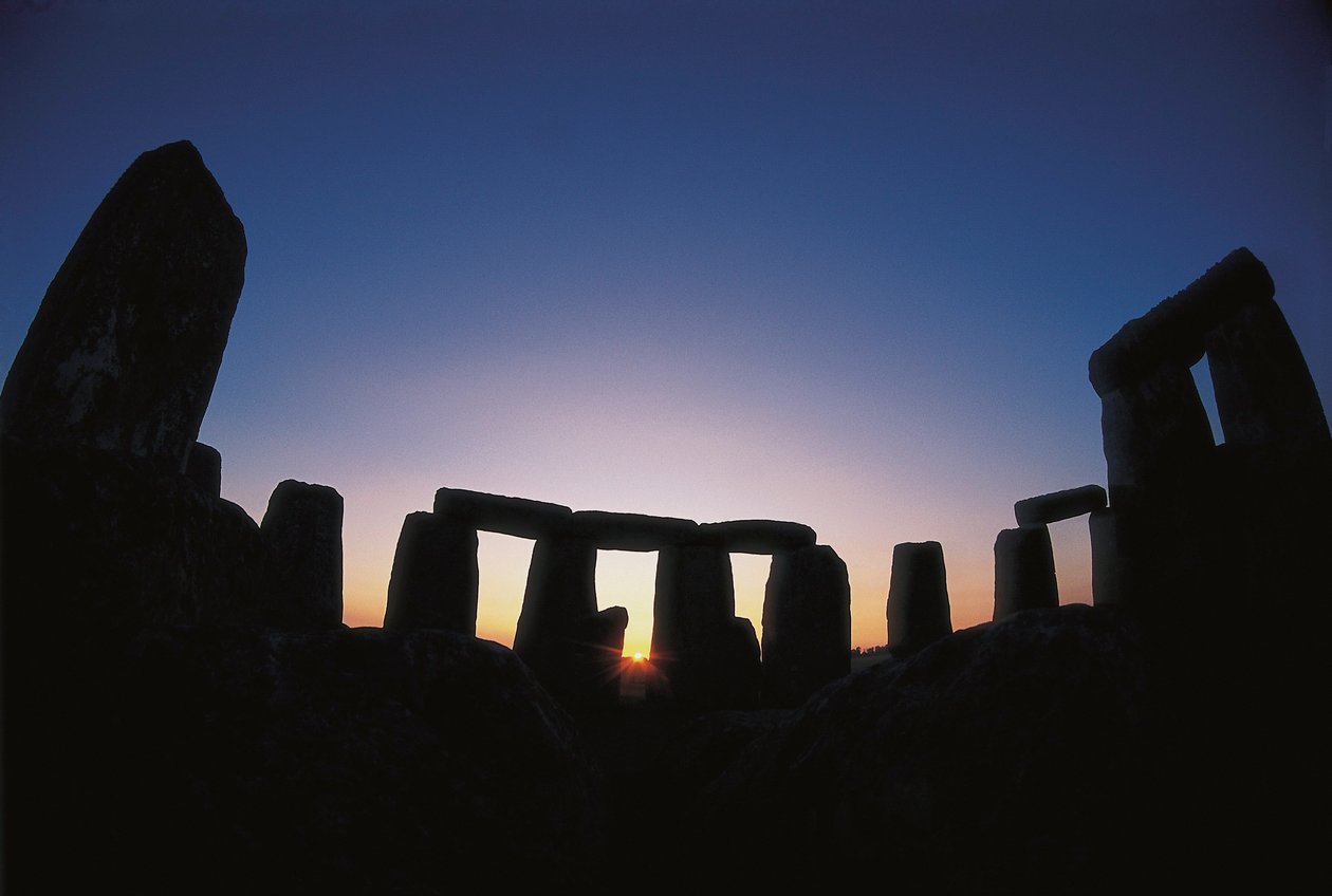 Neolitikus művészet: (bronzkor): kilátás a Stonehenge-i lelőhelyről (i.e. 1700-1300 körül) Amesbury, Anglia alkotó: Unbekannt