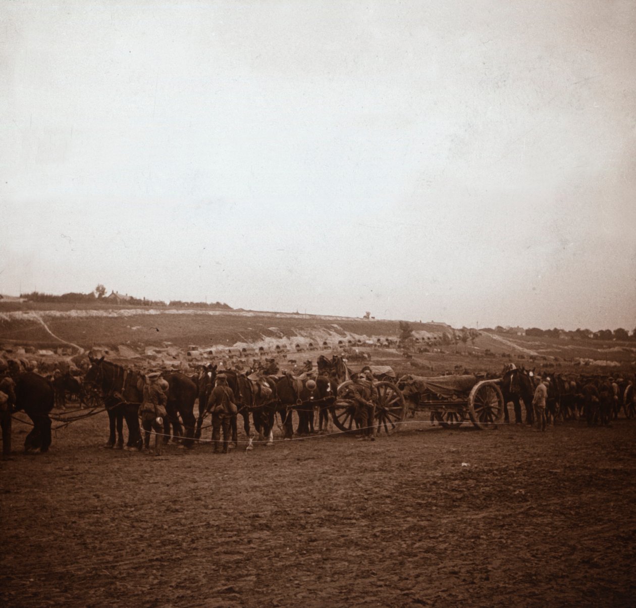Tüzérség, Genicourt, Észak-Franciaország, c1914-c1918 alkotó: Unbekannt