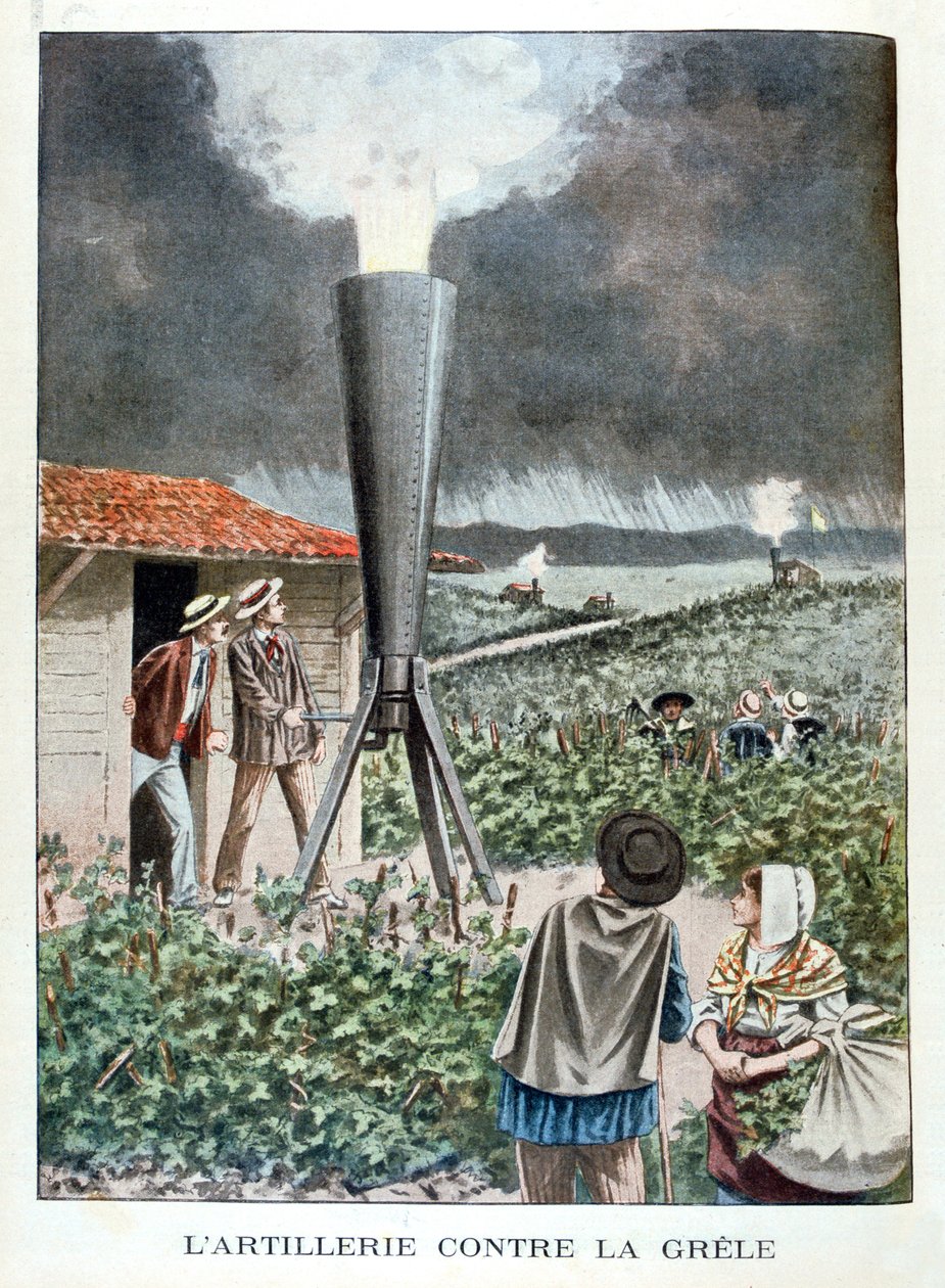 Tüzérség a jégeső ellen, 1901 alkotó: Unbekannt