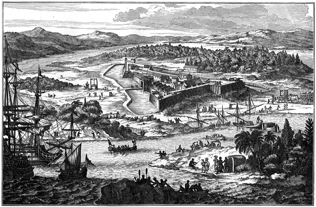Arx Carolina, az ősi erődített település Charlestonban, Dél-Karolinában, 1673 1901 alkotó: Unbekannt