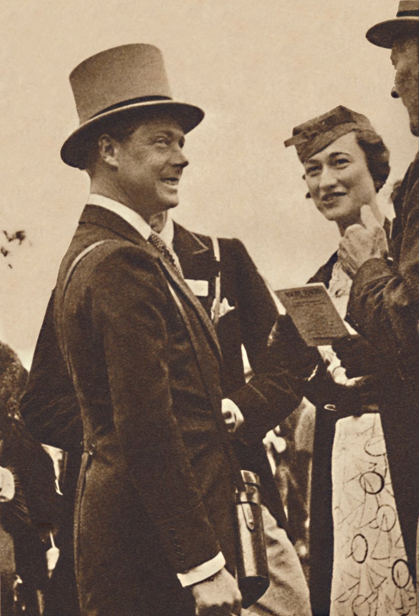 Ascot, 1935. június – Edward király, akkori walesi herceg, Mrs. Simpsonnal, 1937 alkotó: Unbekannt
