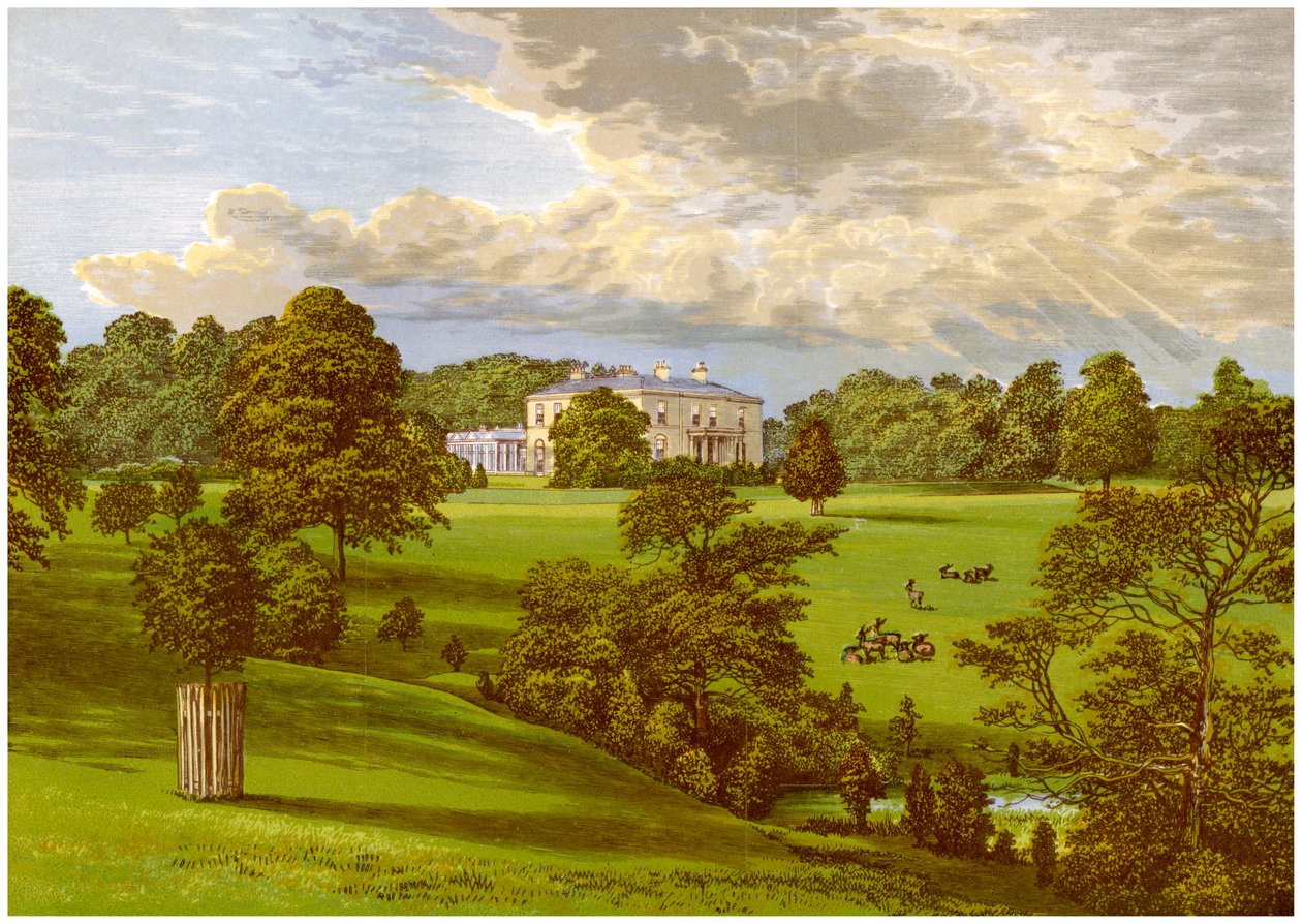 Ashcombe Park, Staffordshire, a Sneyd család otthona, 1880 alkotó: Unbekannt