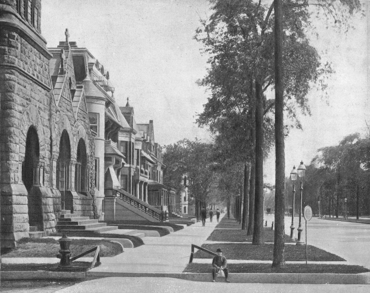 Ashland Avenue, Chicago, Illinois, USA, 1900. alkotó: Unbekannt