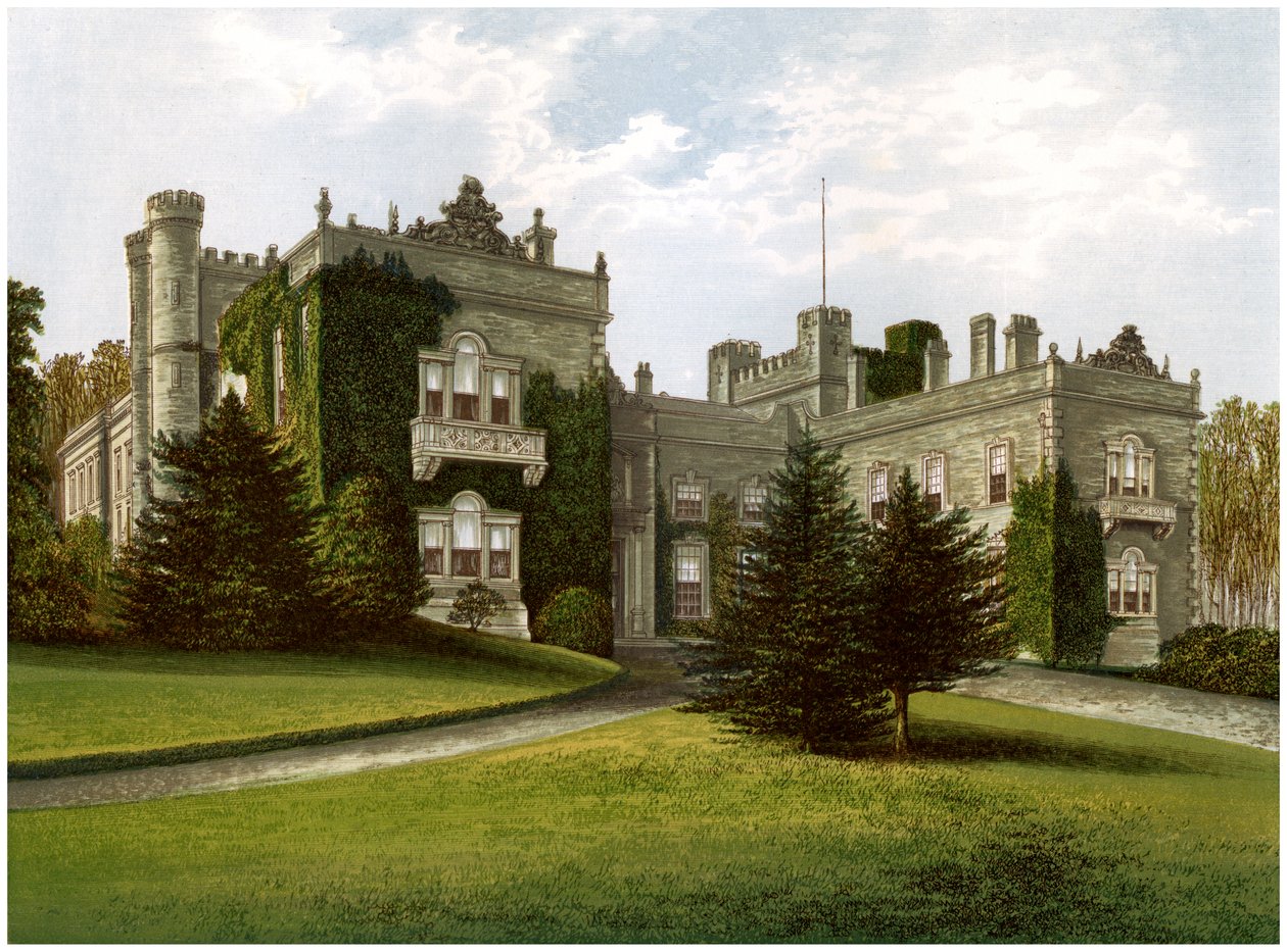 Aske Hall, Yorkshire, Zetland grófjának otthona, 1880 alkotó: Unbekannt