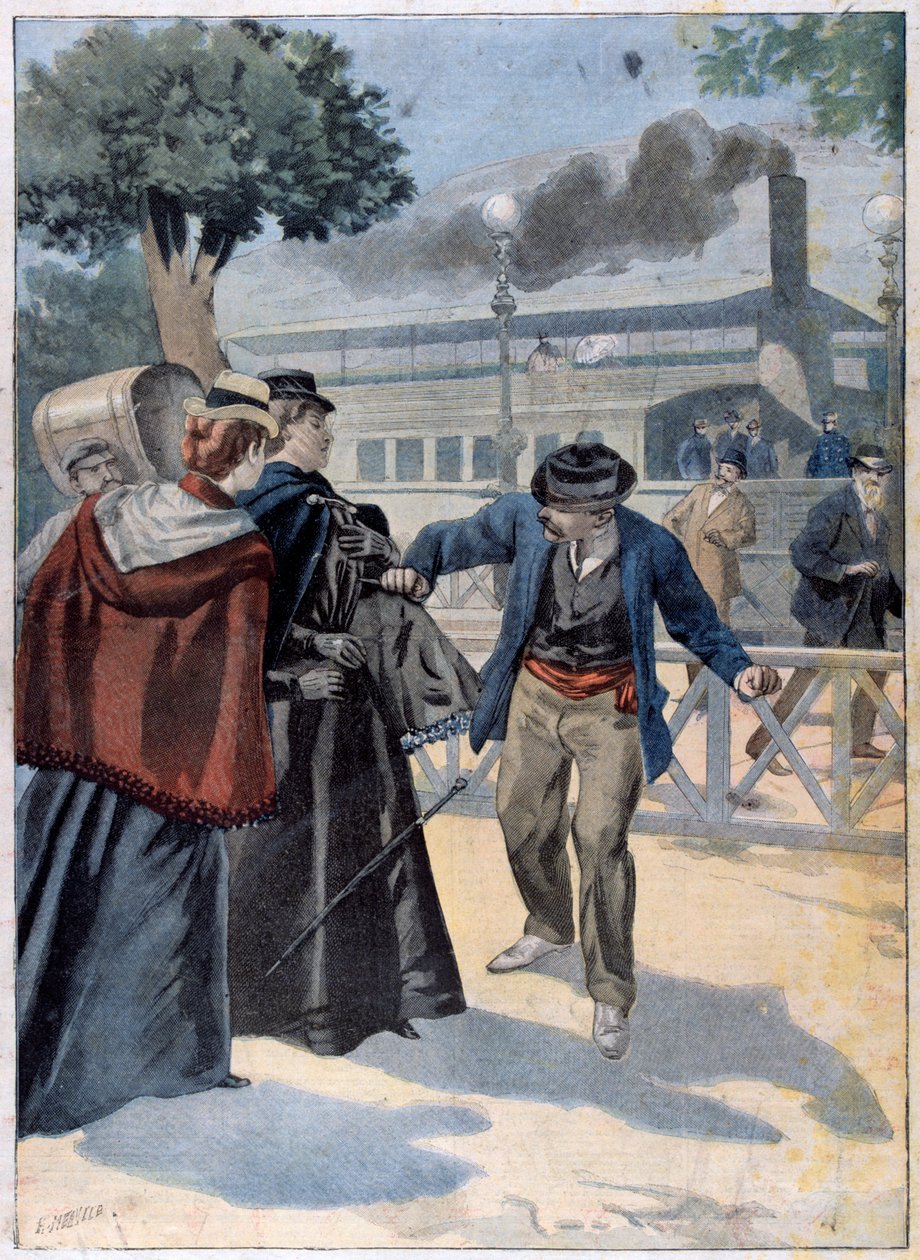 Luigi Lucheni Bajor Erzsébet meggyilkolása, 1898 alkotó: Unbekannt