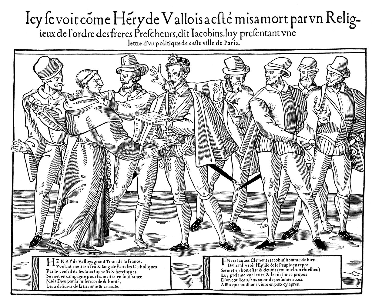 Henrik francia király meggyilkolása, 1589 1589-1590 alkotó: Unbekannt