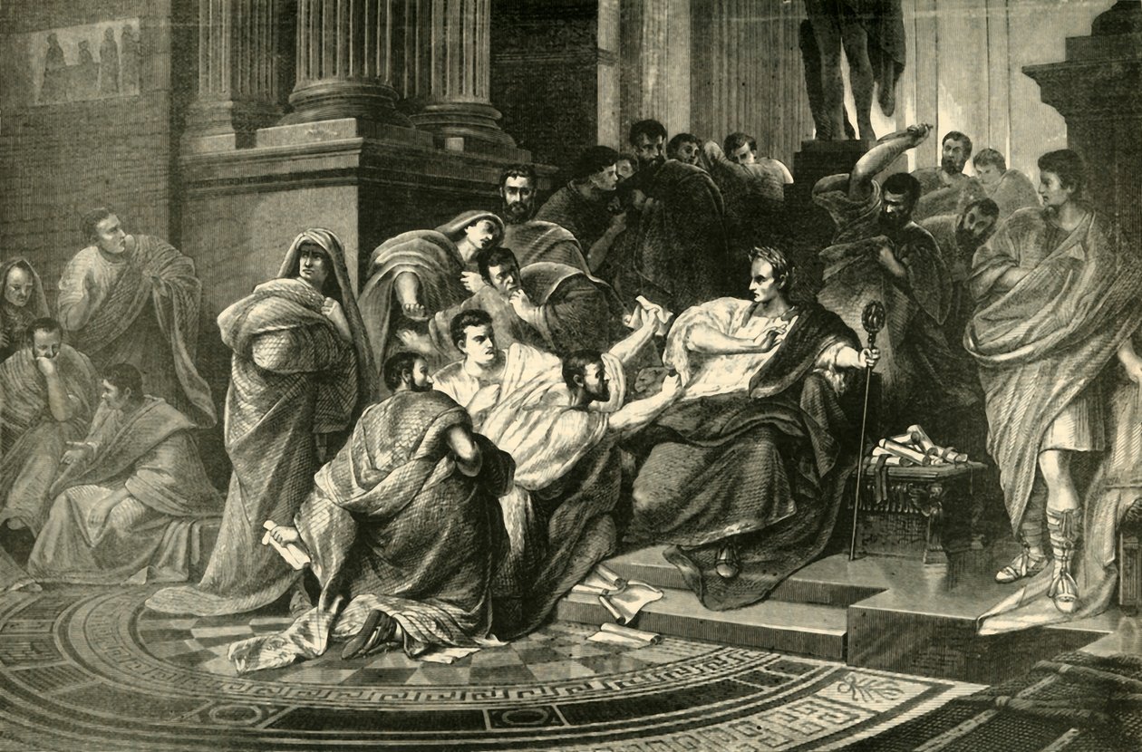 Julius Caesar meggyilkolása, 1890. alkotó: Unbekannt