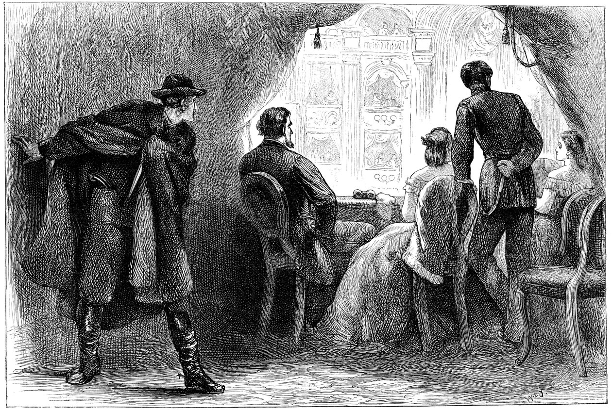 Lincoln elnök meggyilkolása, Washington DC, 1865 c1880 alkotó: Unbekannt