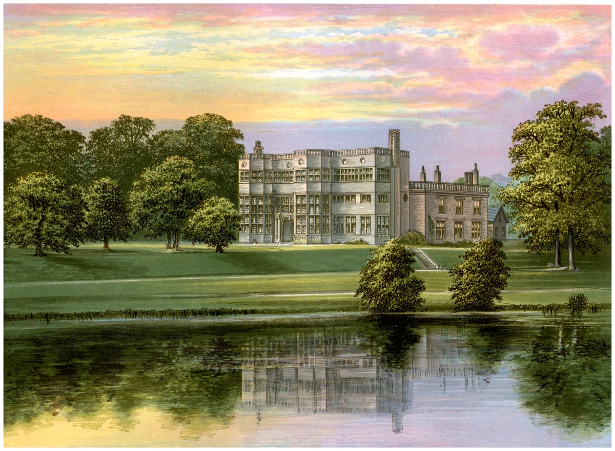 Astley Hall, Lancashire, Baronet de Hoghton otthona, 1880 alkotó: Unbekannt